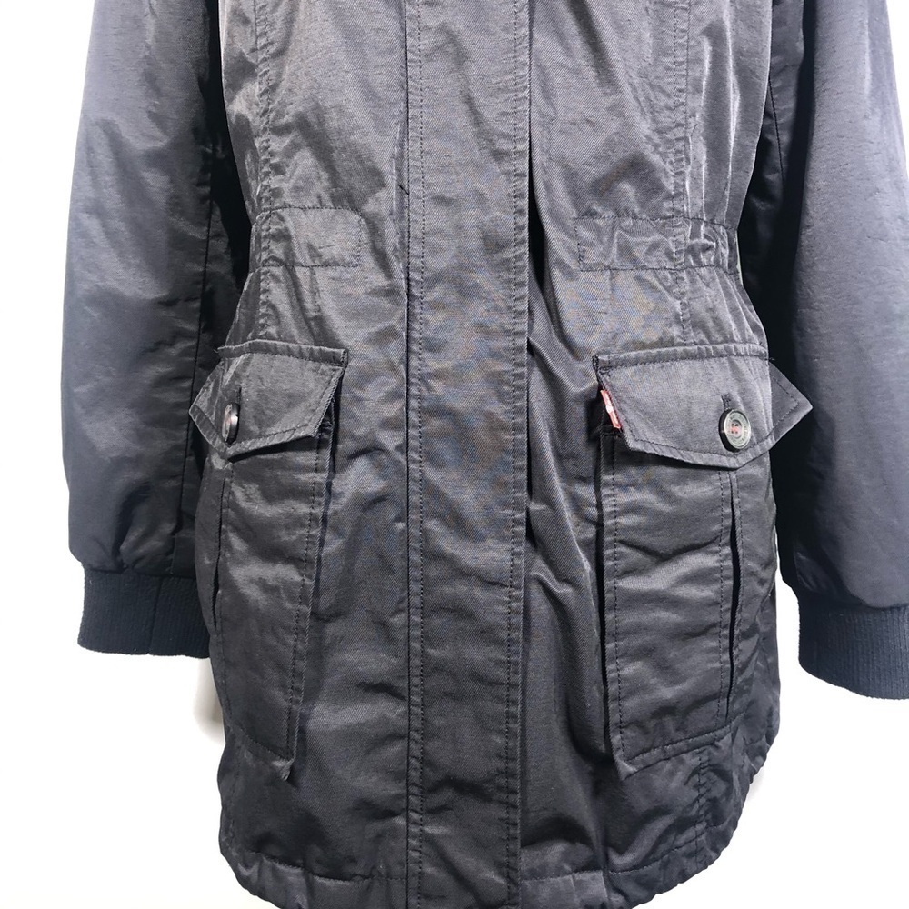 LEVI’S Faux Fur Trim Sherpa Lined Parka Coat - Picture 10 of 15